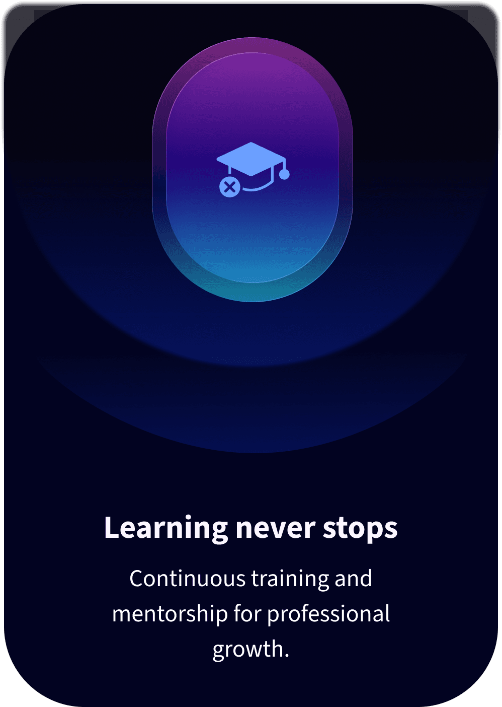 Learning never stops